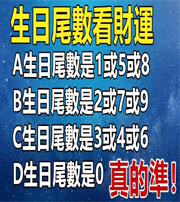 达州你的生日尾数是几？命运如何？